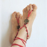 barefoot sandálky - bosonožky ... v červené
