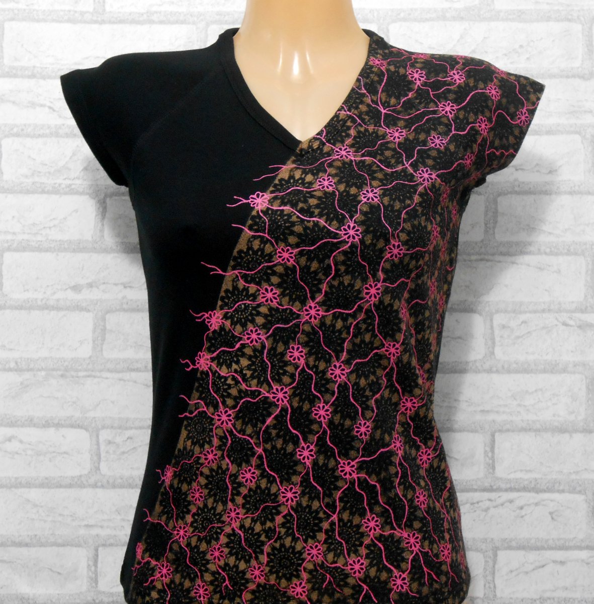 Tričko s krajkou /S-M/