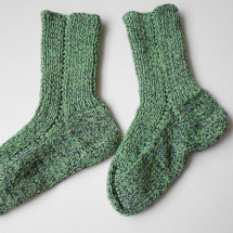 Ručně pletené ponožky s vlnou vel. 44-45