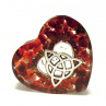 Orgonitová hmatka - Triquetra s granátem