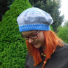 šedomodrý baret