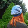 šedomodrý baret