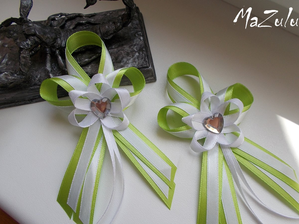 svatební vývazek v zeleném