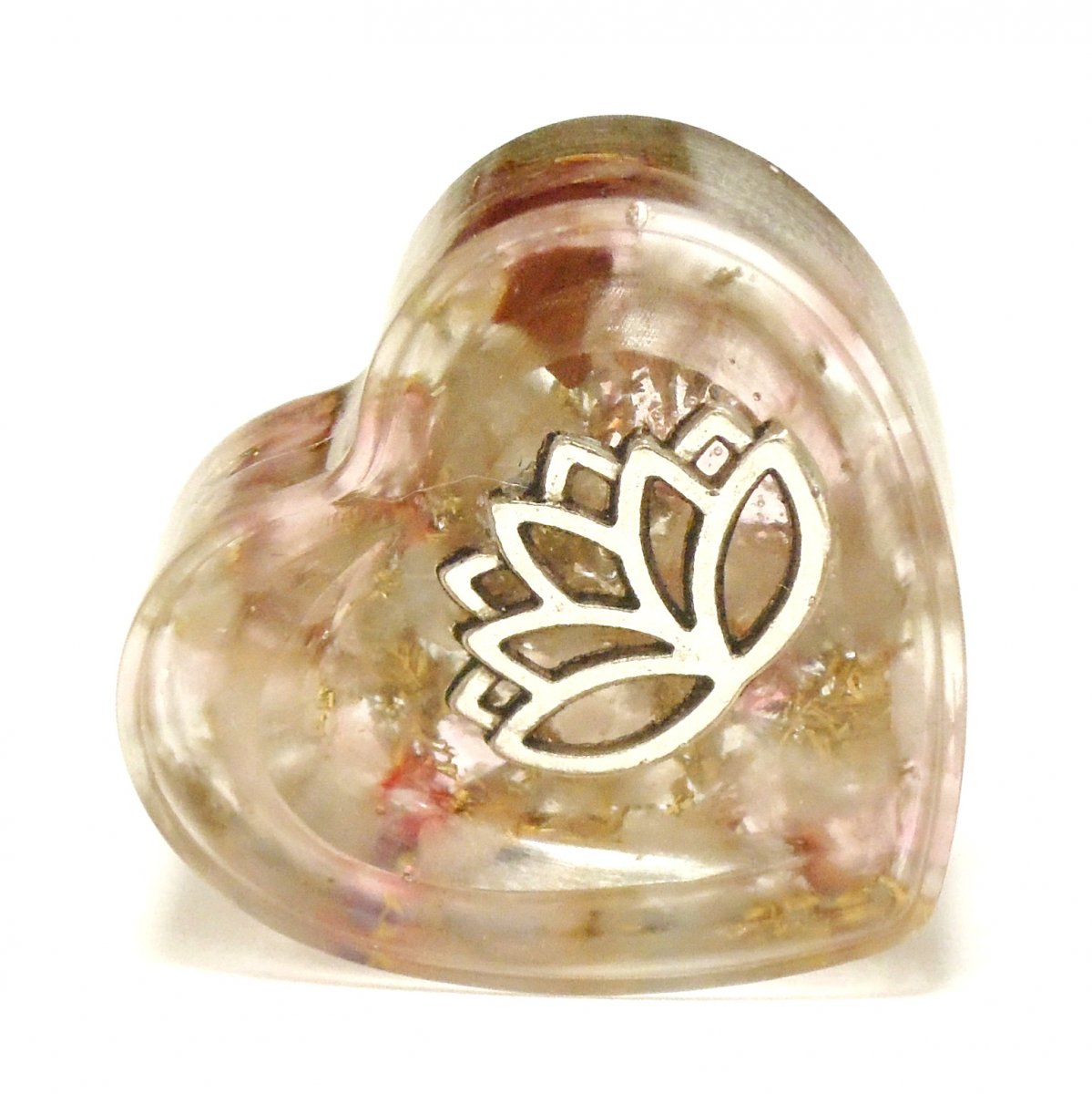 Orgonitová hmatka - lotosový květ s růženínem