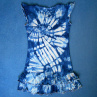 Dívčí bílo-modré batikované šaty 5/6 (13404547)