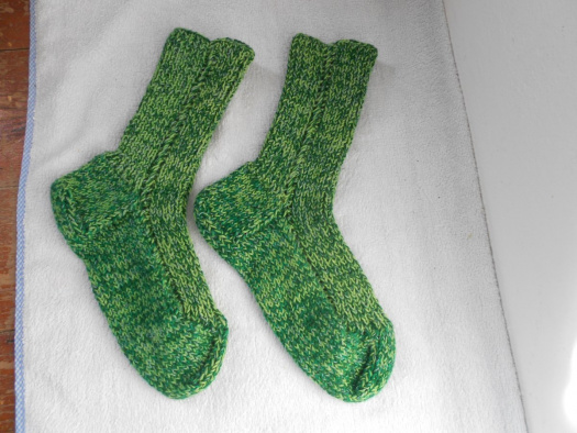 Pletené ponožky s vlnou vel. 44-45 