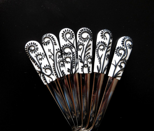 Lžičky sada ornamenty