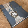 Zápisník ve vintage stylu + dekorativní hodinky