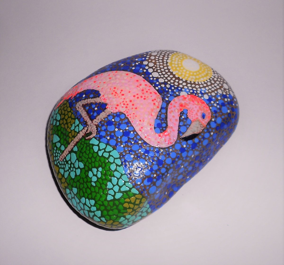 Plameňák si lebedí