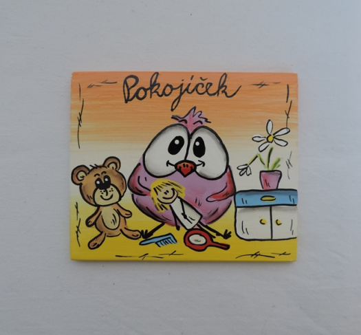 Cedulka na dveře- Pokojík