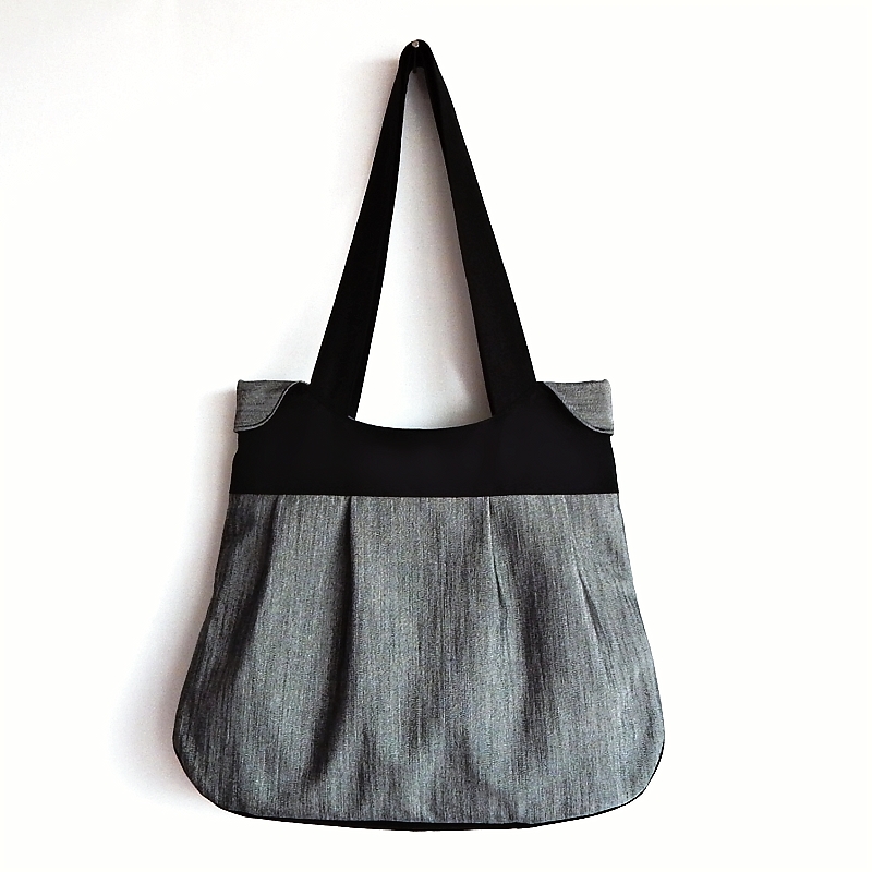 Kabelka riflová stříbrnošedá