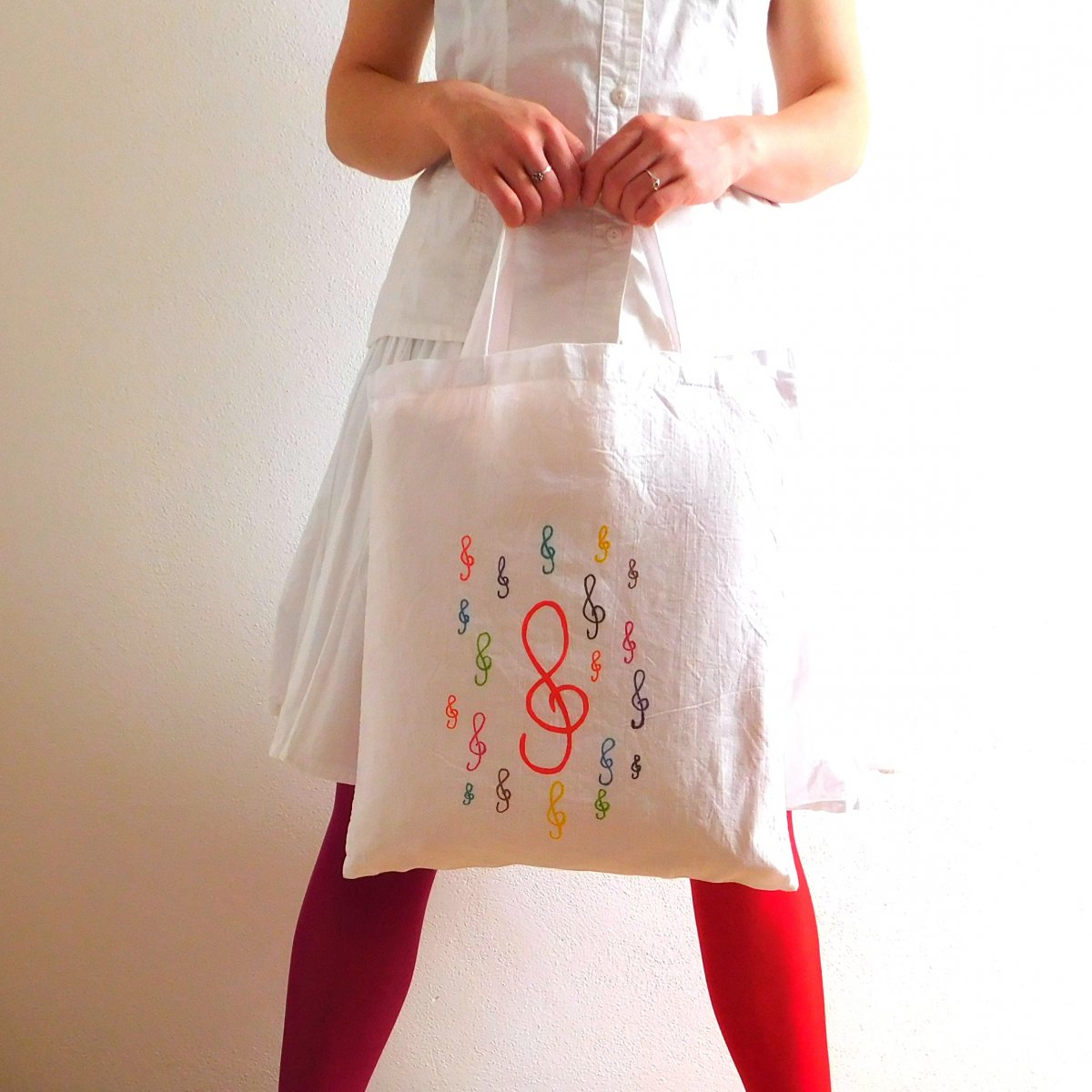 plátěnka houslové klíče