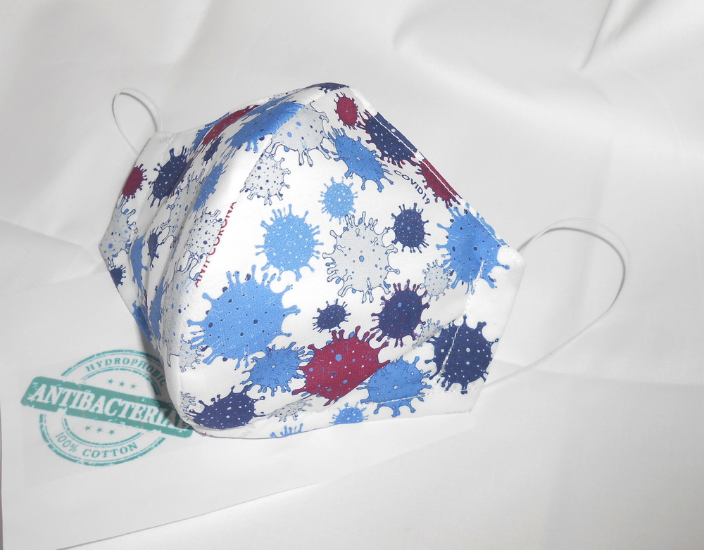 Antibakteriální bavlněná rouška - dámská velikost