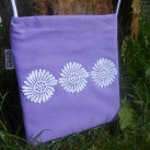 Kabelka Fialová kytičková