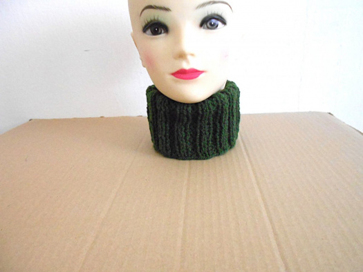 Velký pletený nákrčník s vlnou