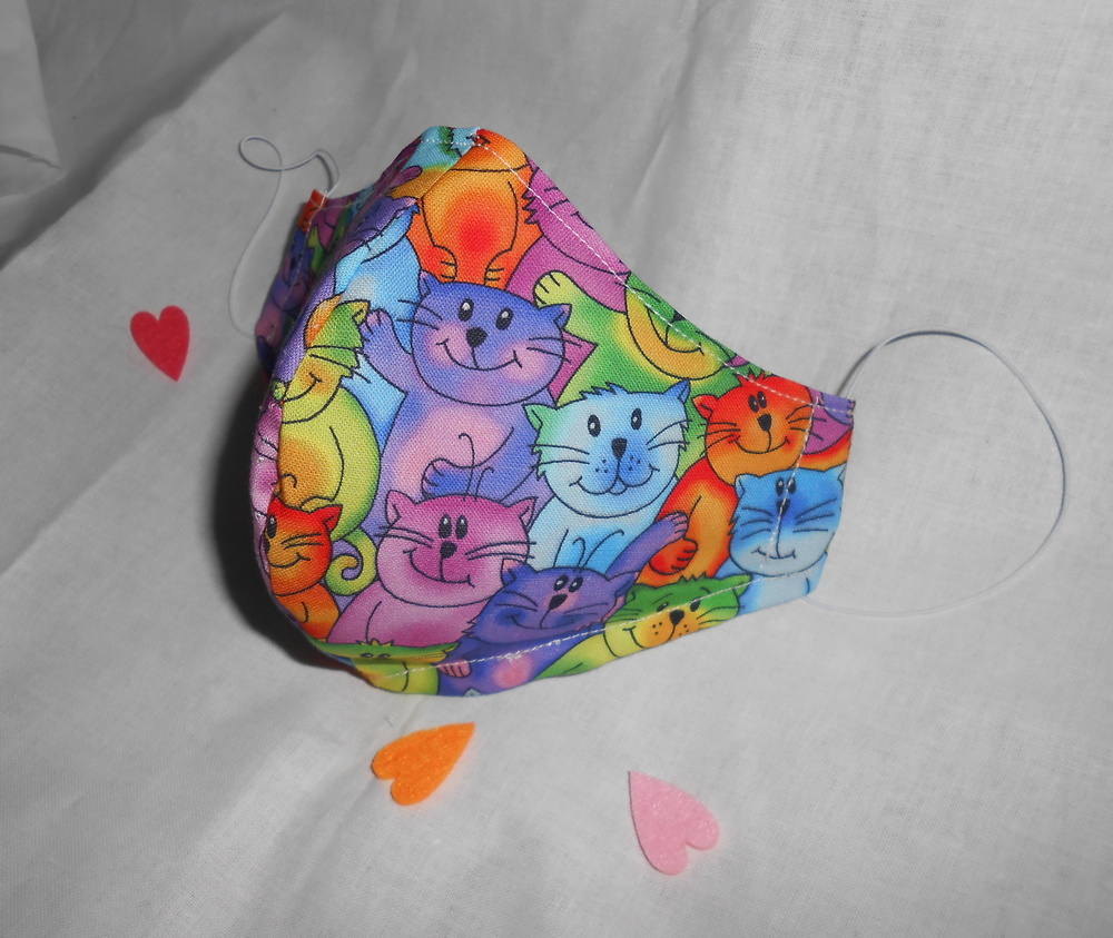 Dámská rouška - kočičky