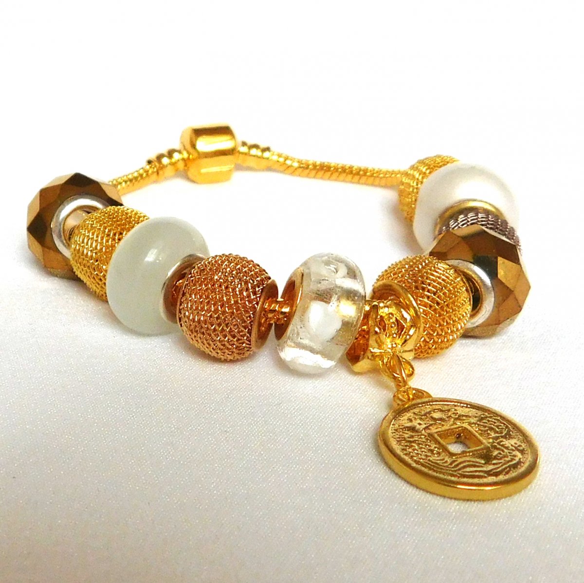 Na čínské poušti - náramek z vinutých perel