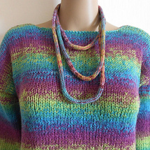 Pletený náhrdelník-náramek