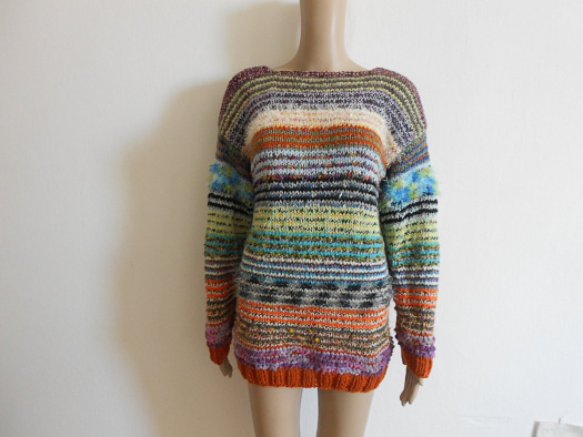 Ručně pletený svetr S,M