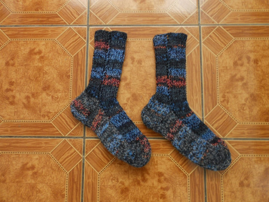 Teplé ponožky s vlnou 48-49