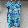 Mentolovo-modré dámské batikované šaty S - XXL 14866272