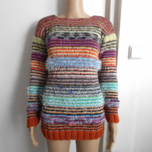 Ručně pletený svetr S,M