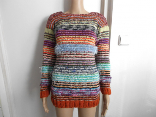 Ručně pletený svetr S,M