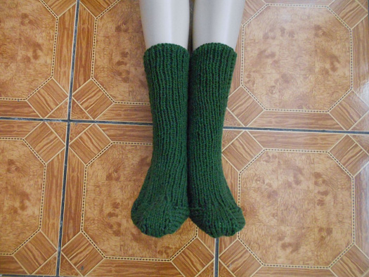 Ručně pletené ponožky s vlnou vel. 40-41