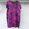 Růžovo-černé dámské batikované šaty S - XXL 14903245