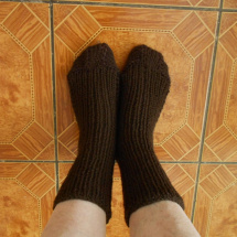 Ručně pletené ponožky s vlnou vel. 38-39
