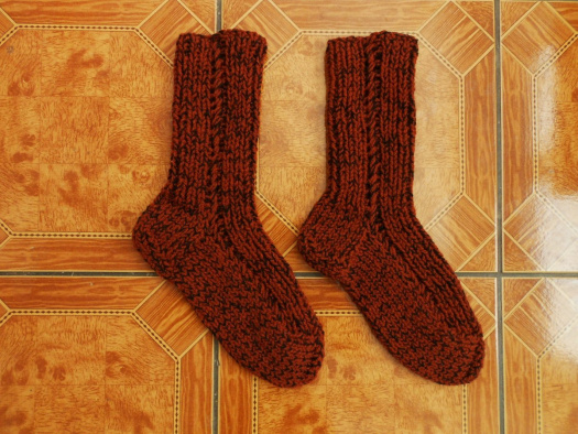 Velmi teplé ponožky s vlnou vel. 46-47