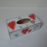 Dřevěná krabička na kapesníky-srdíčka II
