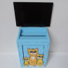 Poštovní schránka-modrá-kočky