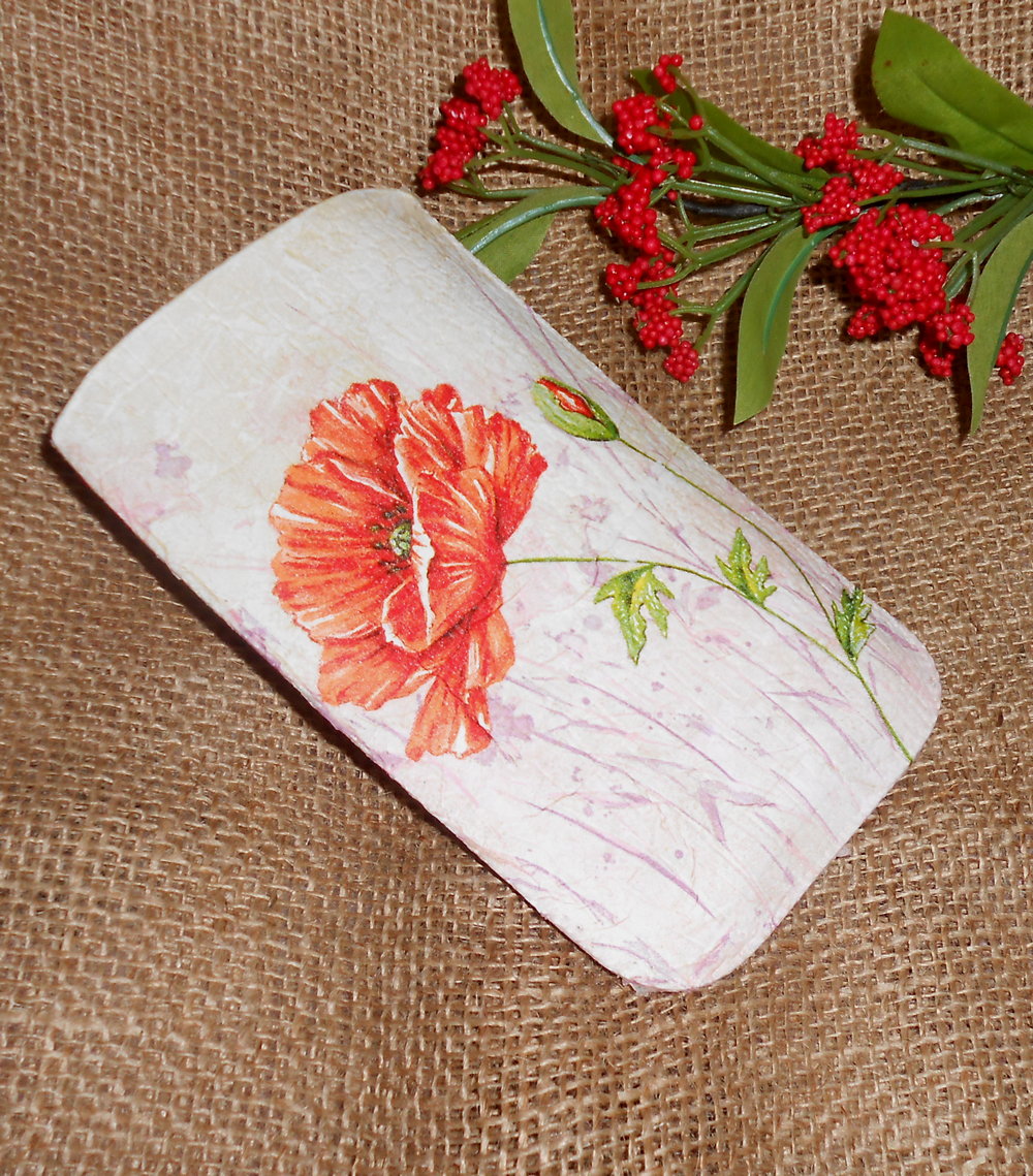 Pouzdro na mobil - Vlčí máky