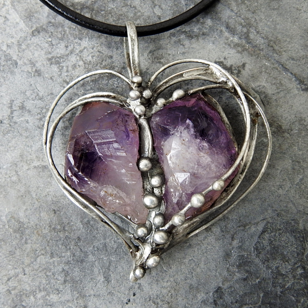 Ametyst srdce