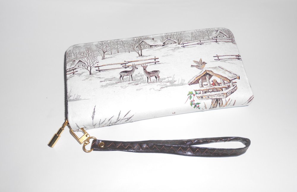 Peněženka-zimní krajina