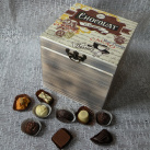 Originální, dárková krabička CHOCOLAT vintage