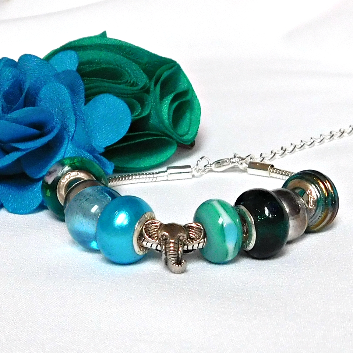 Oáza - náramek z vinutých perel