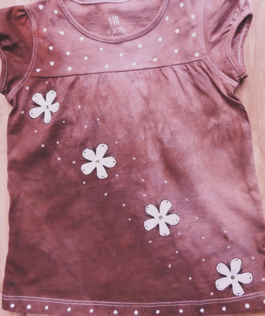 Dívčí tričko fialove 4-5 let