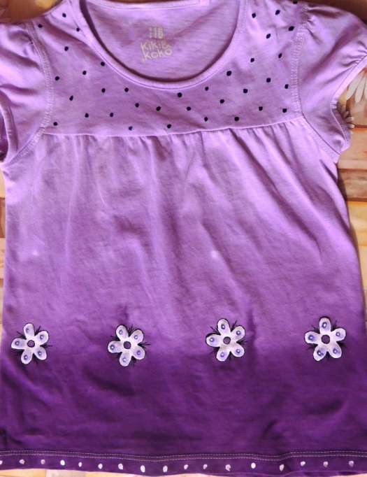 Dívčí tričko fialové 5-6 let
