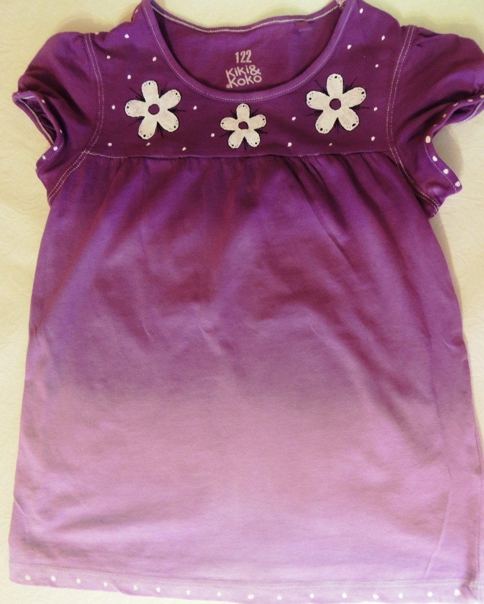 Dívčí tričko fialove 6-7 let