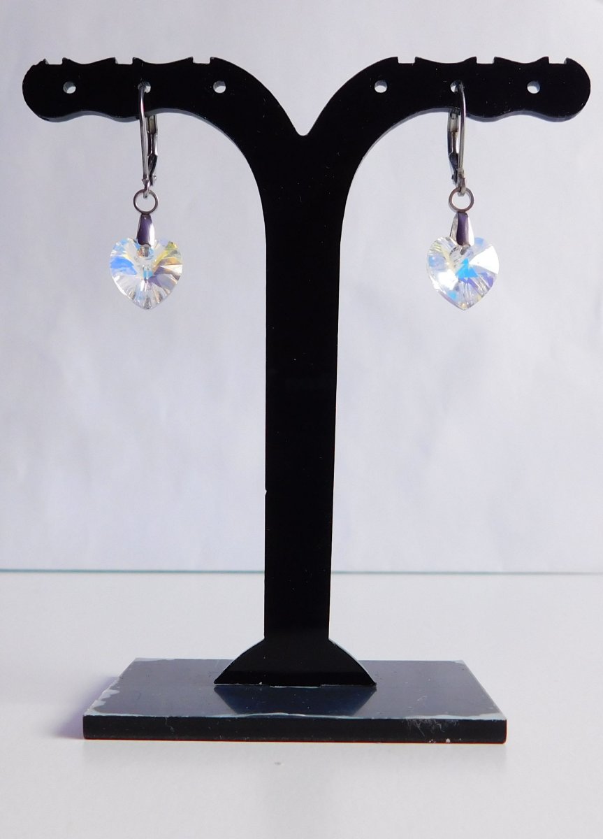 SWAROVSKI ELEMENTS náušnice  srdce