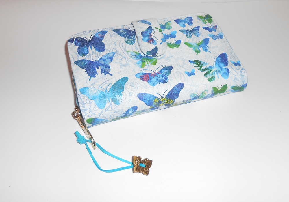 Peněženka Modrý motýlek