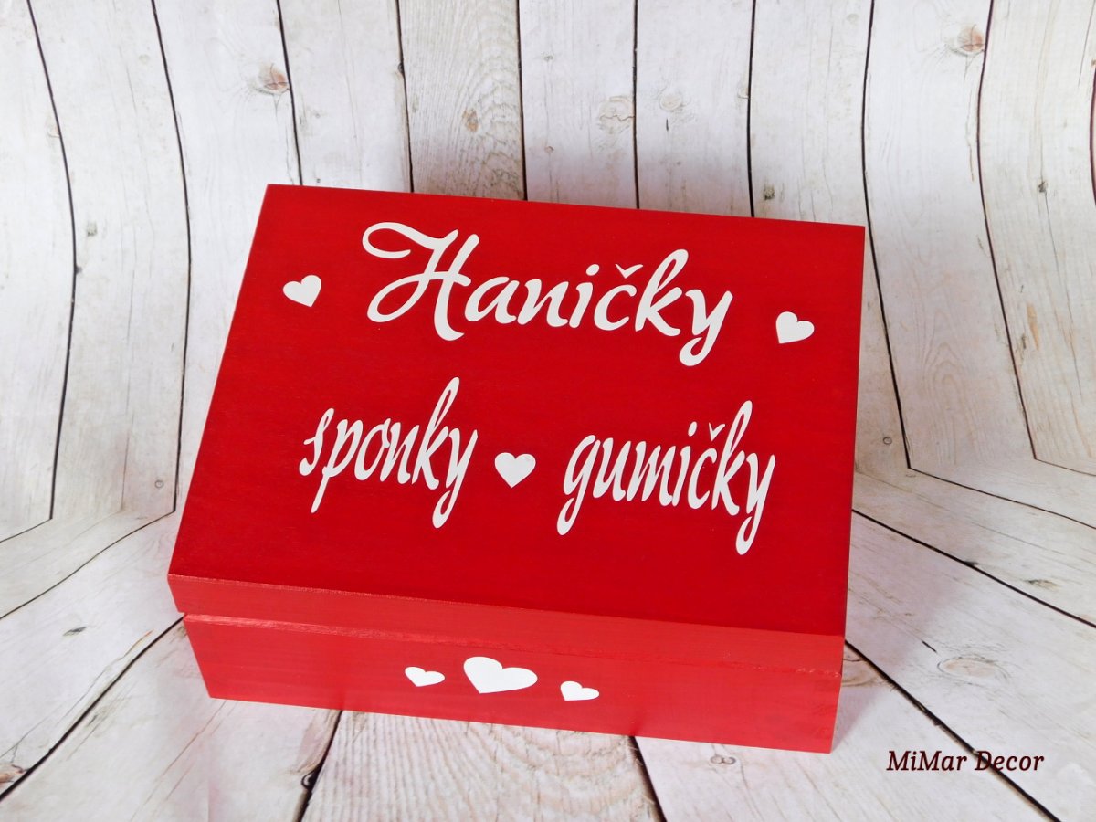 Šperkovnice se zrcátkem na přání