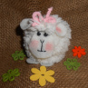 Velikonoční dekorace - zajíček + ovečka