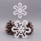 Háčkované vánoční ozdoby, vločka č. 18