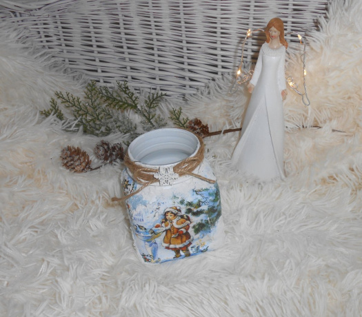 Vánoční lucerna na čajovou svíčku 