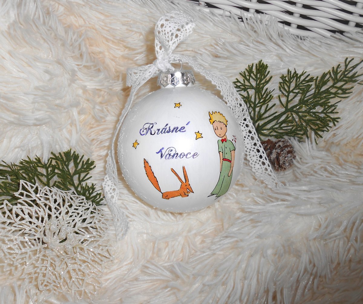Vánoce s malým princem - baňka na stromeček