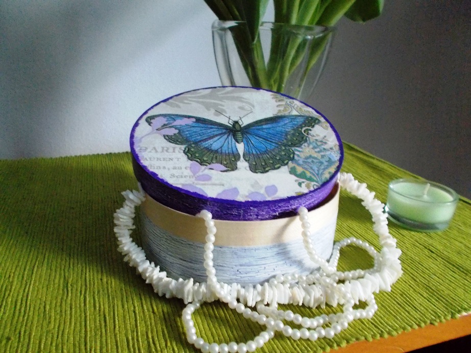 Modrofialový motýl z Paříže