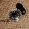 Kožený zápisník - Čas + kapesní hodinky